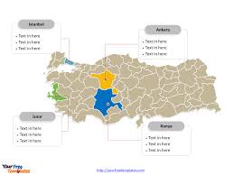 Free Turkey Editable Map Free Powerpoint Templates