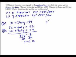 linear systems word problems solving