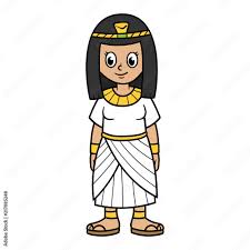 cartoon ancient egyptian stock vector