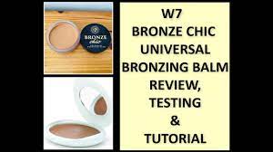 w7 bronze chic universal bronzing balm