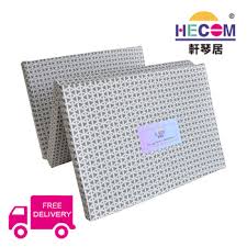 qoo10 hecom single size foldable soft