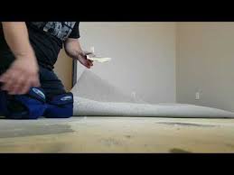 installing a glue down carpet you
