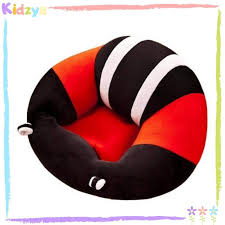 baby support sofa chair red black