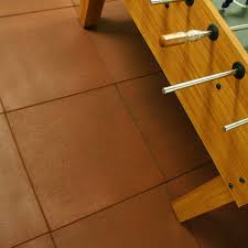 Great for gym, weight room, playground flooring. Rubber Interlocking Floor Tile Installed In An Art Studio
