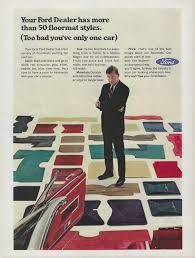 1966 ford mercury floor mat vine