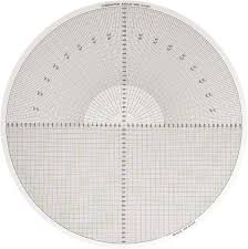 Made In Usa 14 Inch Diameter Grid And Radius Mylar Optical Comparator Chart And Reticle 04240297 Msc Industrial Supply