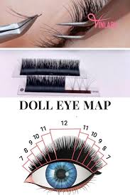 doll eye lash map