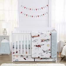 4pc Nursery Crib Bedding Set