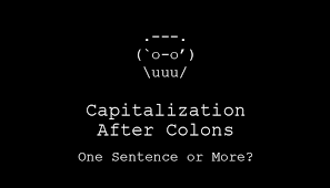 Capitalization After Colons One Sentence Or More Ap Vs