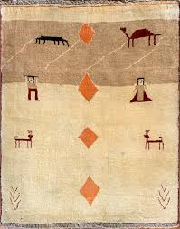 tabrizi rugs gabbeh ivory brown hand