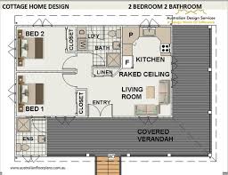 Country Grandma Flat 2 Bed House Plans
