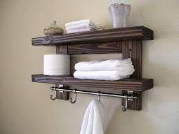 Bathroom Shelf Floating Shelves Towel
