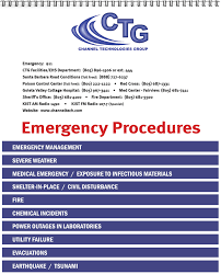 Emergency Procedures Flip Chart Template Www
