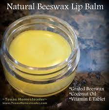 3 ing natural beeswax lip balm
