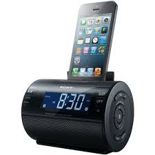 sony ipod iphone dock clock radio