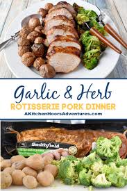 garlic herb rotisserie pork dinner a