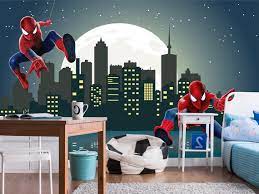 Spiderman Wall Mural Toddler Room