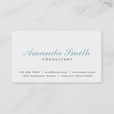 plain white makeup artist business card