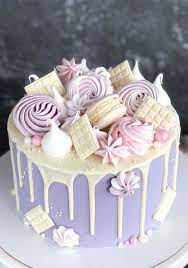 49 Cute Cake Ideas For Your Next Celebration Lavender Cake Candy  gambar png