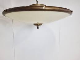 Large Vintage Ceiling Lamp 1970s For