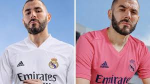 The shirt is predominantly white with pink elements. Real Madrid Unveil New 2020 21 Season Home And Away Kits As Com