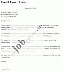 Simple Email Cover Letter Examples For Resume Cover Letter Cover