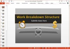 Work Breakdown Structure Template For Powerpoint