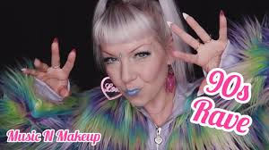 90s rave makeup tutorial n