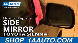 replace side mirror 04 10 toyota sienna