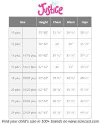 Justice Size Chart Baby Clothes Size Chart Baby Clothing
