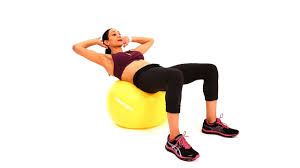 how to do ab crunches w ility ball