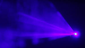 futuristic hologram projection beam