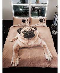 Gaveno Cavailia Pug Puppy King Size Duvet Cover And Pillowcase Set