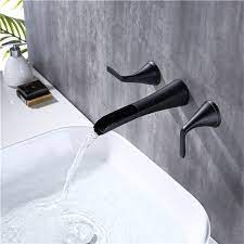 Wall Mounted Bathroom Sink Faucet W