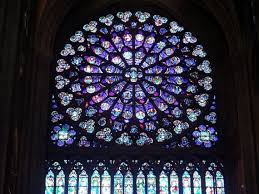 Paris Print Notre Dame Stained Glass