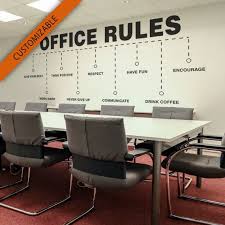 Office Rules Office Wall Art Wall Decal