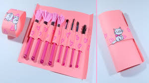 diy paper makeup brush kit