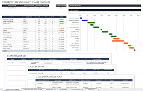 Project Plan And Gantt Chart Template Gantt Chart