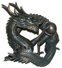 Chinese Dragon Bronze Statue Bronze