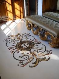 inlay bedroom marble flooring service