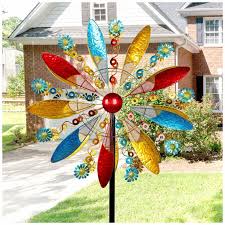 Mult Color Garden Wind Spinner Large