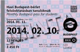 monthly budapest p for students
