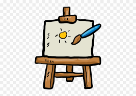 Canvas Painter Art And Design Tools Tool Paint Easel Clipart