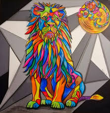 The King Lion Painting By Cindy