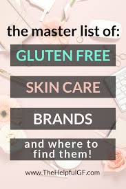 the gluten free skin care guide 2023