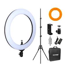 Zomei 18 Led Photography Ring Light Lighting Kit With Light Stand For Phone Camera Makeup Youtube Self Portrait Video Shooting Goinglivekits For All Your Streaming Needs