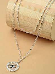 ball chain layered necklace
