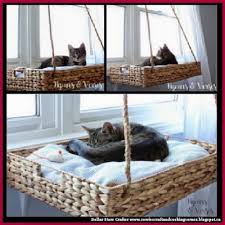 Modern cat perches that are easy to assemble and provide play and comfort for your cat. Diy Hanging Window Basket Cat Perch By Dollar Store Crafter Cat House Diy Cat Window Perch Cat Perch