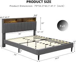 adorneve full size bed frame with