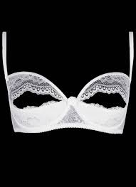 Angelic White Lace Open Cup Bra